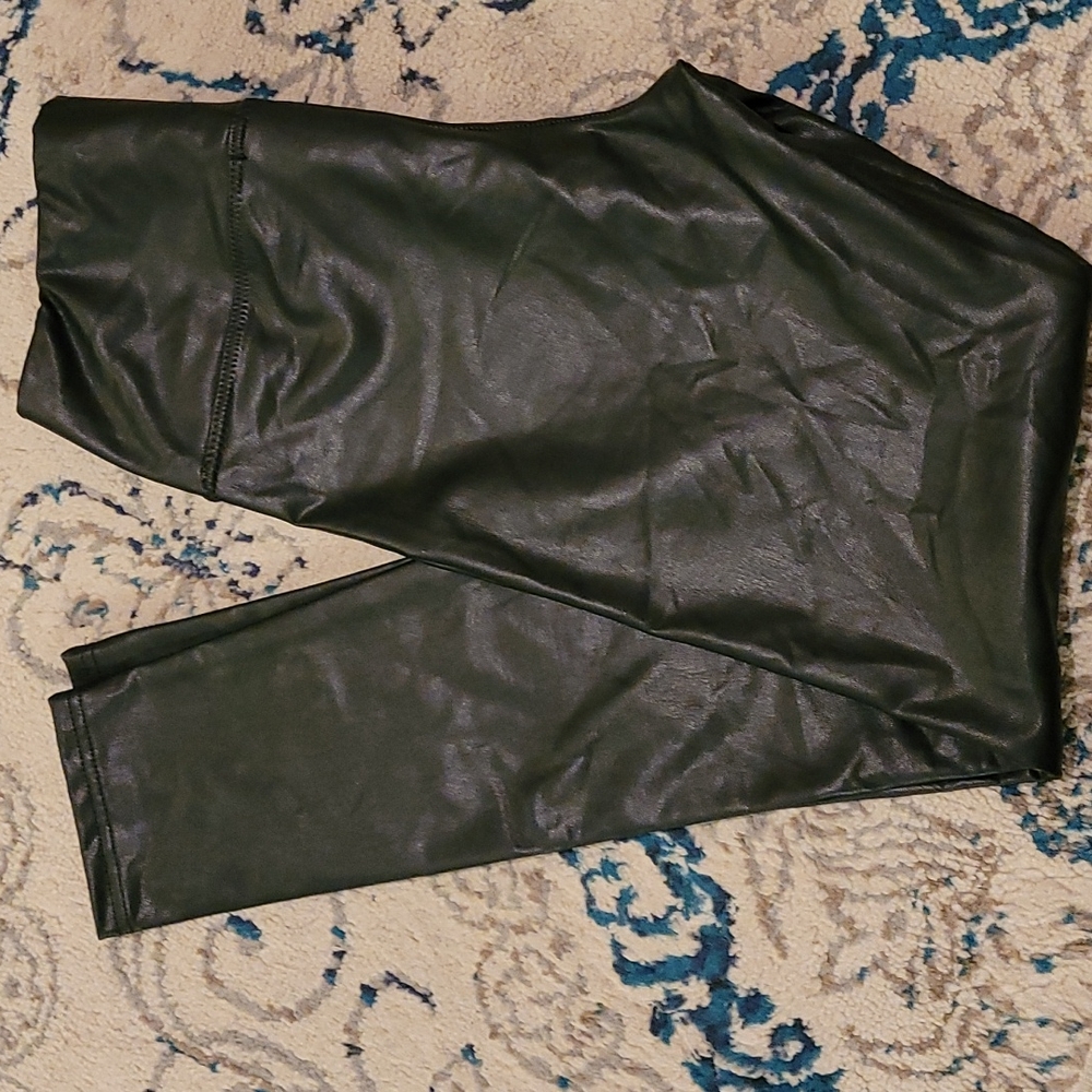 7 For All Mankind faux leather leggings